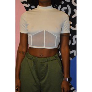 Corset cut out t-shirt